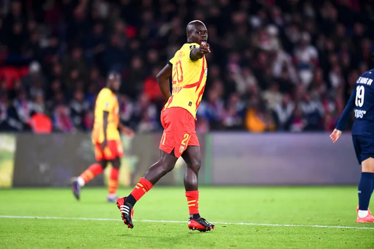 Malang Sarr avec le RC Lens.