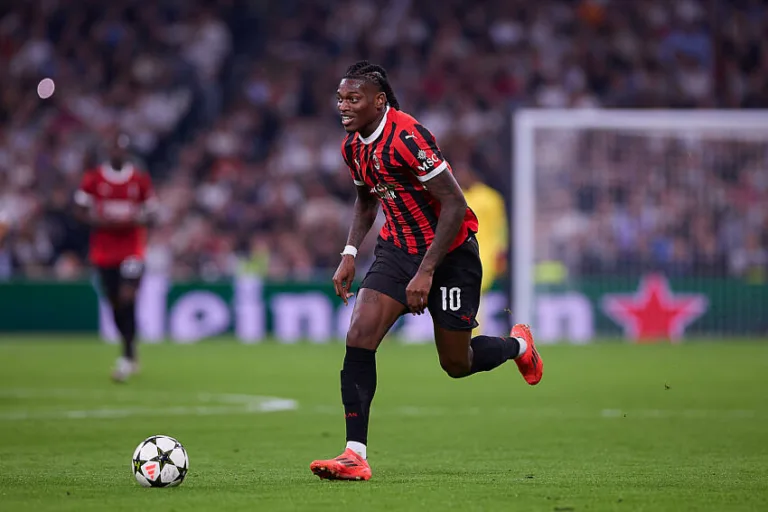 Rafael Leão avec l'AC Milan.