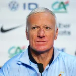 Didier Deschamps en conférence de presse avec les Bleus avant Israël