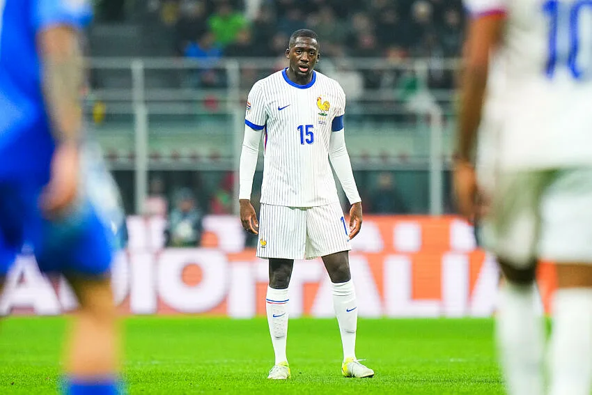 Ibrahima Konaté avec les Bleus en Italie