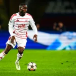 Massadio Haïdara avec le Stade Brestois contre le Barça en Ligue des Champions.