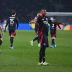 Corentin Tolisso avec l'OL lors de Qarabag / Lyon