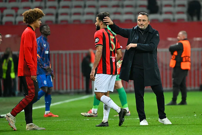 Franck Haise avec l'OGC Nice