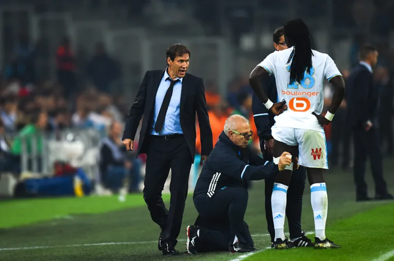 Rudi Garcia avec Bafetimbi Gomis