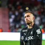 Ruben Blanco avec l'OM en 2023 contre Ajaccio