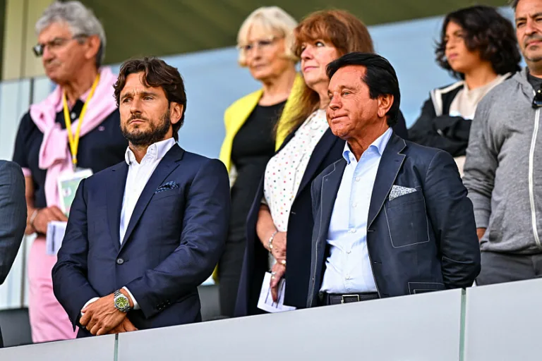 Franck Kita (directeur général) et Waldemar Kita (président) avec le FC Nantes