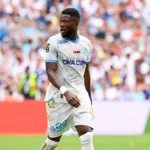 Chancel Mbemba avec l'OM en 2023 à l'Orange Vélodrome