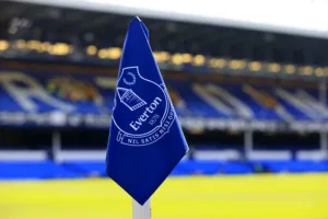 Le logo d'Everton au Goodison Park