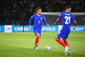 Griezmann avec les Bleus lors de France / Italie en septembre 2024