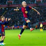 Dani Olmo avec le Barça contre RCD Espanyol