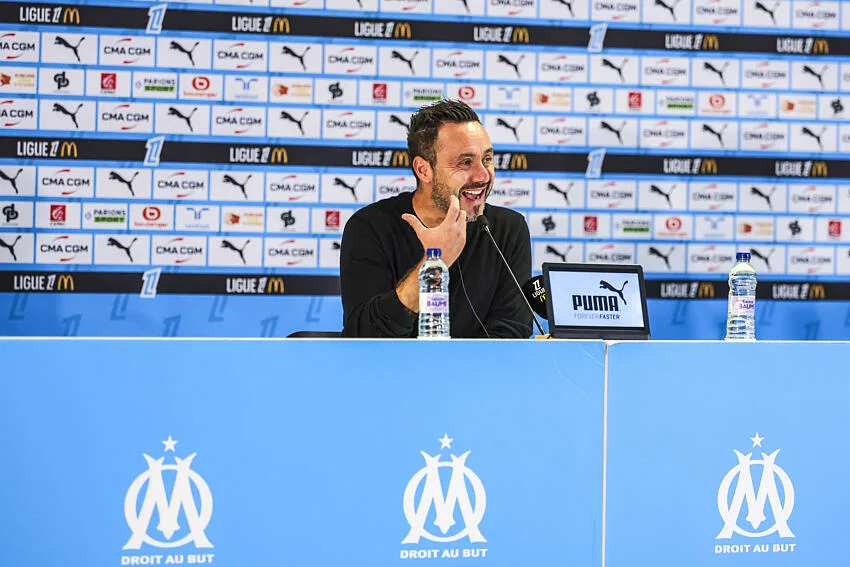 Roberto De Zerbi avec l'OM