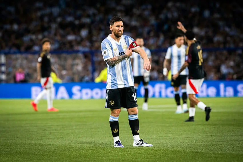 Lionel Messi avec l'Argentine