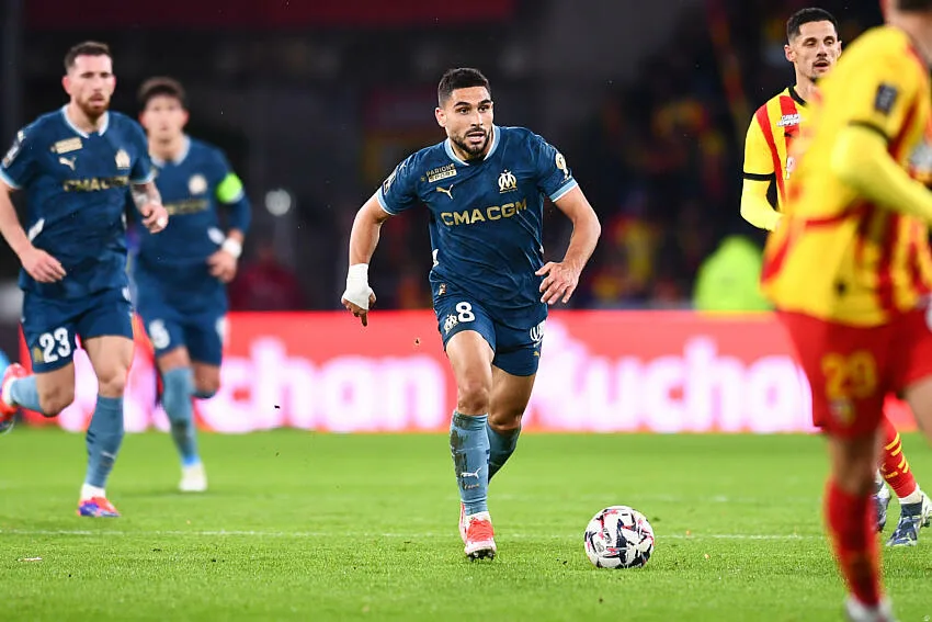 Neal Maupay avec l'OM