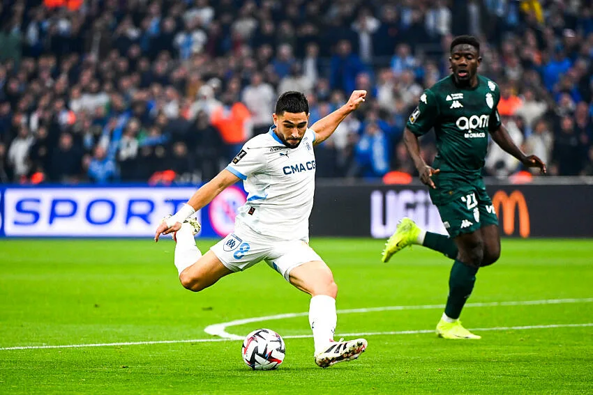 Neal Maupay avec l'OM