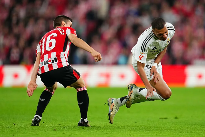 Kylian Mbappé avec le Real Madrid contre Bilbao