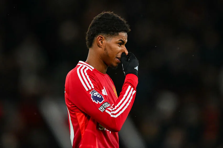 Marcus Rashford avec Manchester United