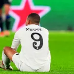 Kylian Mbappé, blessé, avec le Real Madrid contre Bergame