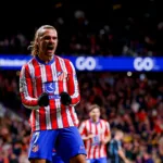 Antoine Griezmann avec l'Atletico Madrid contre le Slovan Bratislava