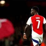 Bukayo Saka avec Arsenal