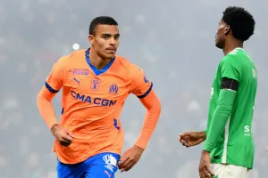 Mason Greenwood célèbre avec l'OM contre l'ASSE en Ligue 1