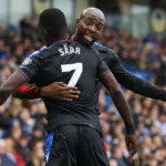 Ismaïla Sarr et Jean-Philippe Mateta avec Crystal Palace contre Brighton and Hove