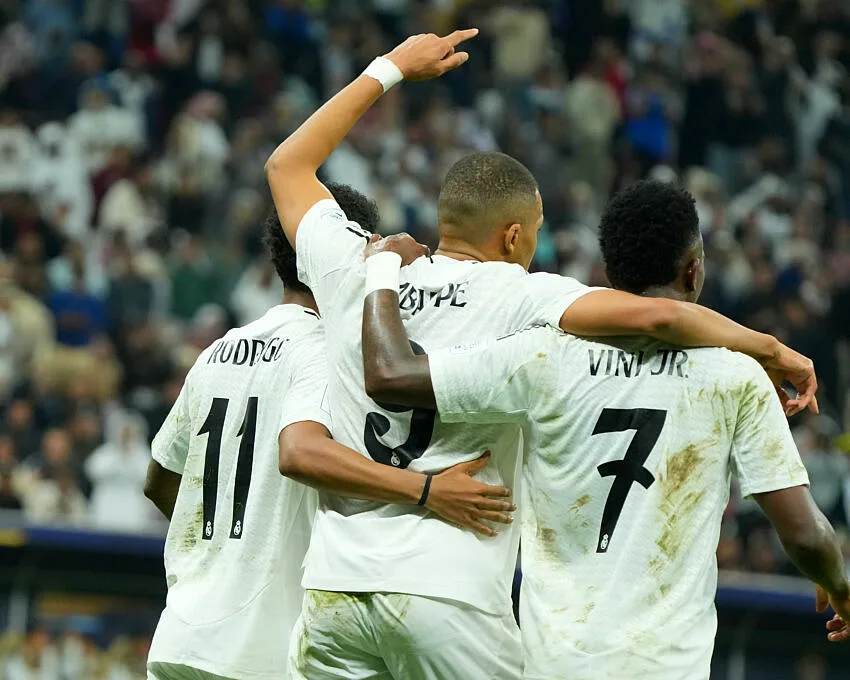 Mbappé avec le Real Madrid face à Pachuca en finale de la Coupe Intercontinentale