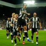 Sandro Tonali avec Newcastle contre Brentford