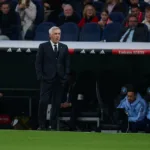 Carlo Ancelotti avec le Real Madrid contre le FC Séville