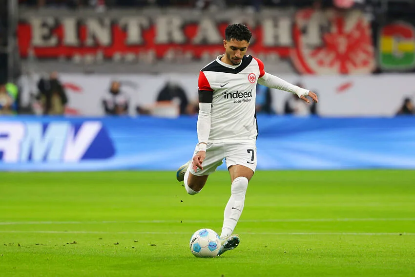 Omar Marmoush avec l'Eintracht Francfort