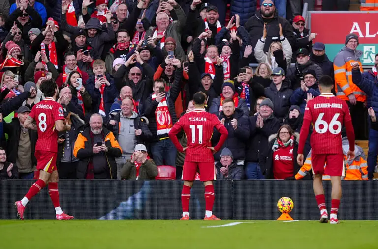 Mohamed Salah avec Liverpool