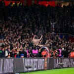 Les supporteurs du PSG, face à Arsenal