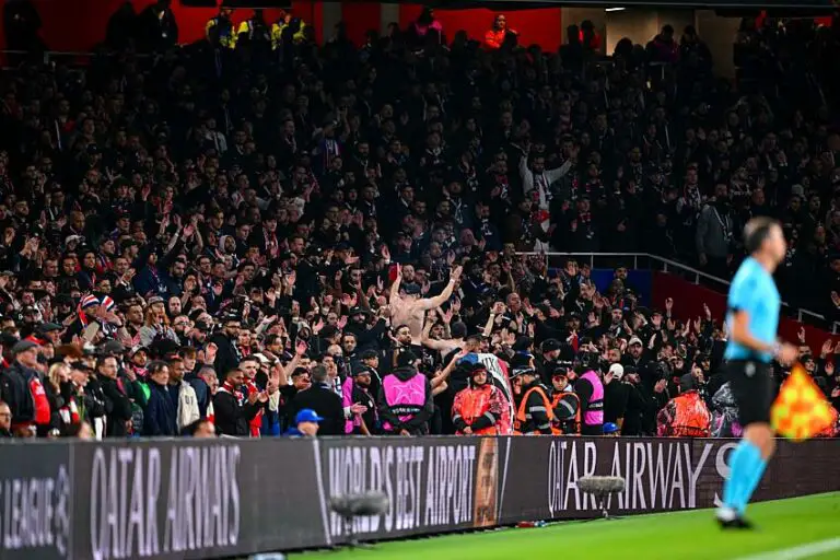 Les supporteurs du PSG, face à Arsenal