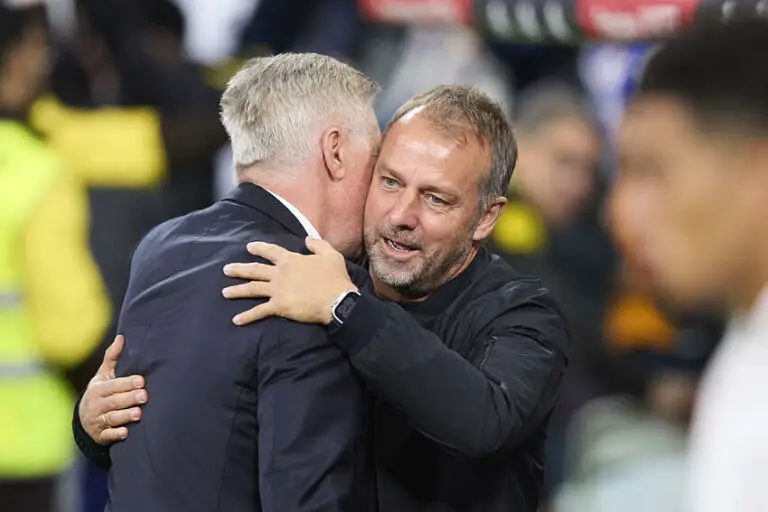 Carlo Ancelotti et Hansi Flick