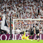Bukayo Saka voit son pénalty arrêté par Courtois lors de Real Madrid / Arsenal