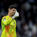 Thibaut Courtois avec le Real Madrid contre Arsenal
