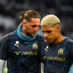 Adrien Rabiot et Luis Henrique avec l'OM à l'entraînement