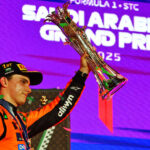 Oscar Piastri (McLaren) le 20.04.2025 après sa victoire en Arabie saoudite