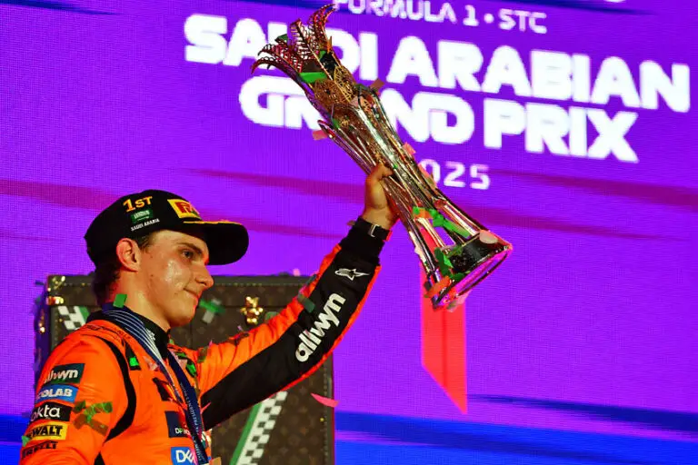 Oscar Piastri (McLaren) le 20.04.2025 après sa victoire en Arabie saoudite