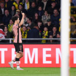 Vitinha après son but lors de FC Nantes / PSG