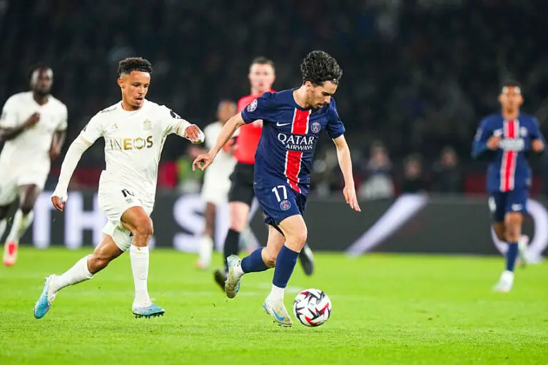 Vitinha, lors de PSG / OGC Nice